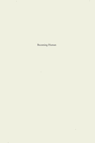 Couverture : Becoming human