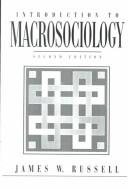 Couverture : Introduction to macrosociology