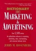 Couverture : Dictionary of marketing and advertising