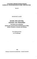 Couverture : Musik der Götter, Geister und Menschen