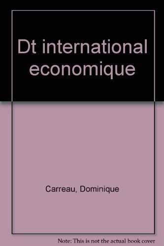 Couverture : Droit international économique