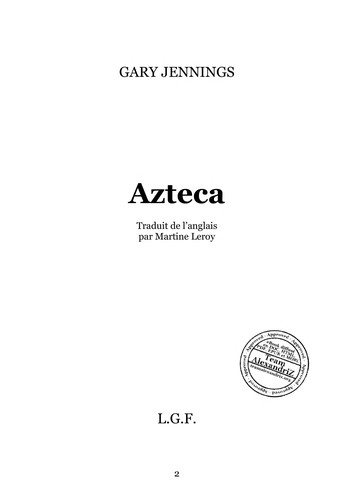 Couverture : Azteca