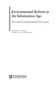 Couverture : Environmental reform in the information age