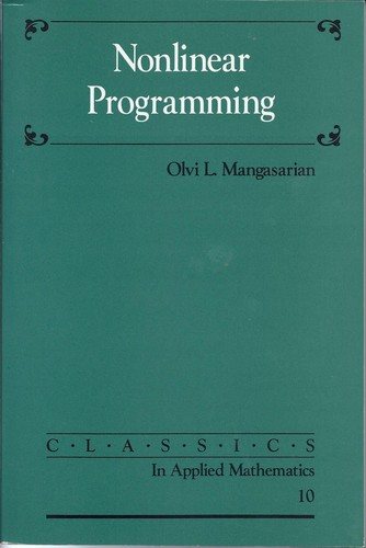 Couverture : Nonlinear Programming