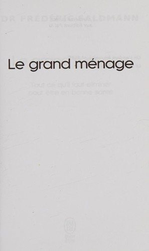 Couverture : Le grand ménage