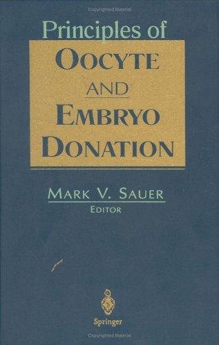 Couverture : Principles of oocyte and embryo donation