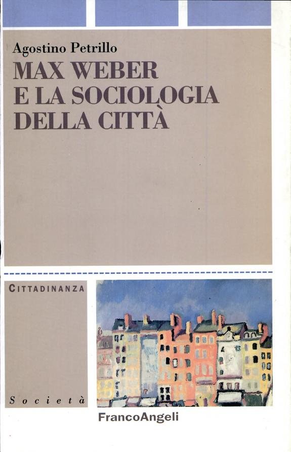 Couverture : Max Weber e la sociologia della città