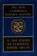Couverture : The New Cambridge Modern History