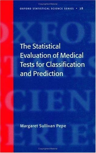Couverture : The statistical evaluation of medical tests for classification and prediction