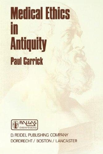 Couverture : Medical ethics in antiquity
