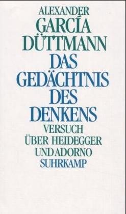 Couverture : Das Gedächtnis des Denkens