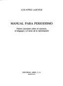 Couverture : Manual para periodismo