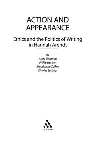 Couverture : Action and Appearance