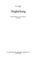 Couverture : Vergleichung, Goethes Einführung in die Schreibweise Jean Pauls