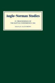 Couverture : Proceedings of the Battle Conference on Anglo-Norman Studies IV, 1981