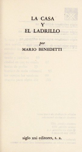 Couverture : La casa y el ladrillo