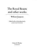 Couverture : The royal beasts and other works