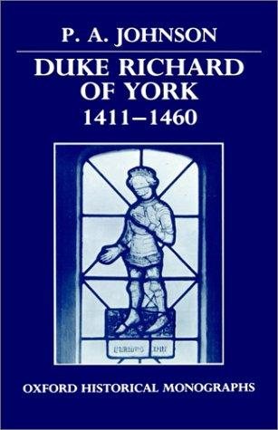 Couverture : Duke Richard of York, 1411-1460