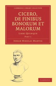 Couverture : Cicero, de finibus bonorum et malorum libri quinque