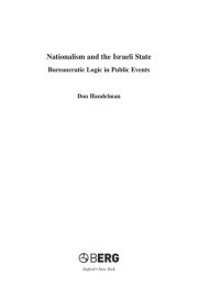 Couverture : Nationalism and the Israeli state