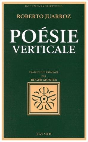 Couverture : Poésie verticale