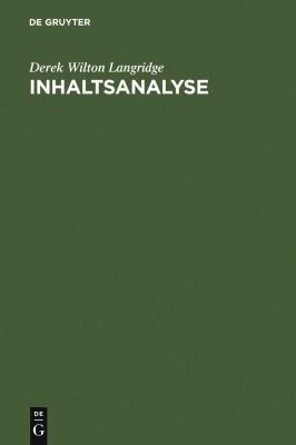 Couverture : Inhaltsanalyse