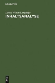 Couverture : Inhaltsanalyse