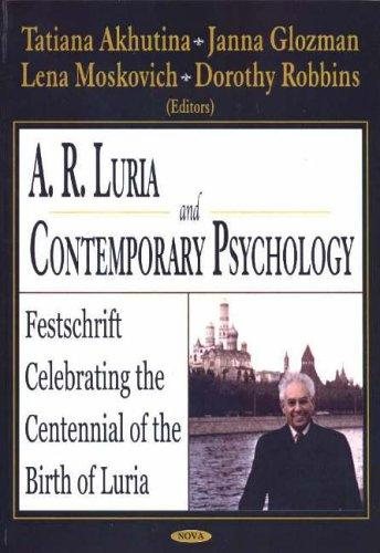 Couverture : A. R. Luria And Contemporary Psychology