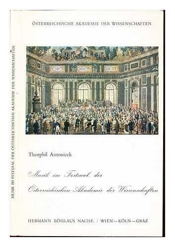 Couverture : Musik im Festsaal der Österreichischen Akademie der Wissenschaften.