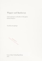 Couverture : Wagner und Beethoven