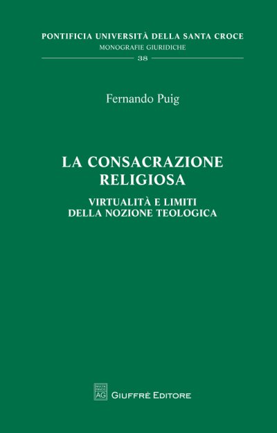 Couverture : La consacrazione religiosa