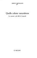 Couverture : Quella celeste naturalezza