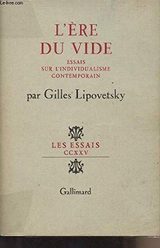 Couverture : L'ère du vide