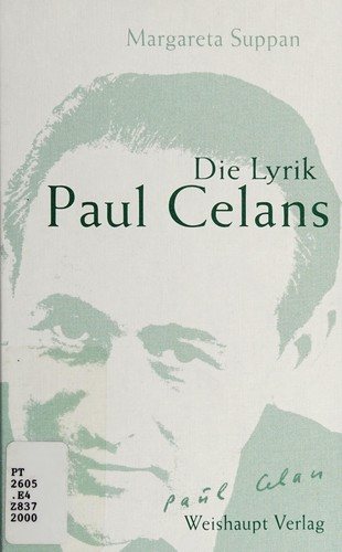 Couverture : Die Lyrik Paul Celans