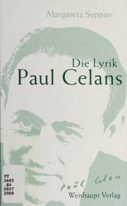 Couverture : Die Lyrik Paul Celans