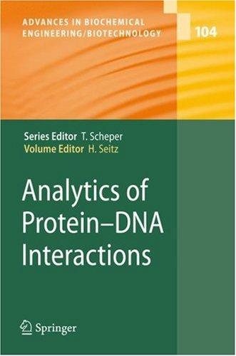 Couverture : Analytics of Protein-DNA Interactions (Advances in Biochemical Engineering / Biotechnology)