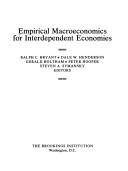 Couverture : Empirical macroeconomics for interdependent economies