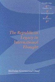 Couverture : The republican legacy in international thought