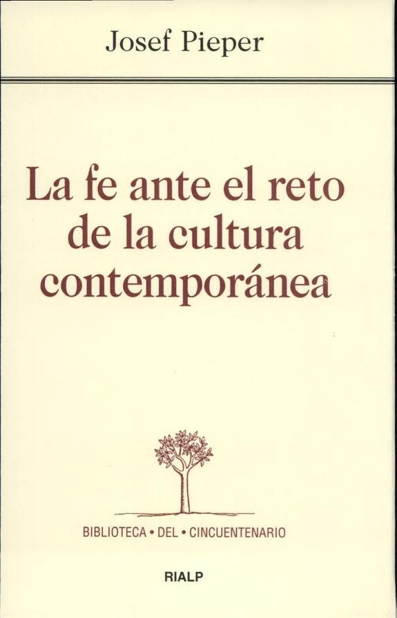 Couverture : La fe ante el reto de la cultura contemporánea