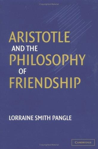 Couverture : Aristotle and the Philosophy of Friendship