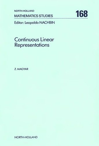 Couverture : Continuous linear representations