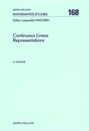 Couverture : Continuous linear representations