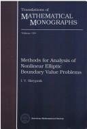 Couverture : Methods for analysis of nonlinear elliptic boundary value problems