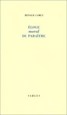 Couverture : Eloge moral du paraître
