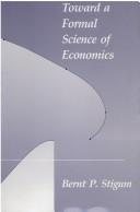 Couverture : Toward a formal science of economics