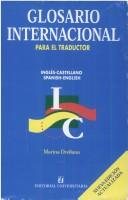 Couverture : Glosario internacional para el traductor =
