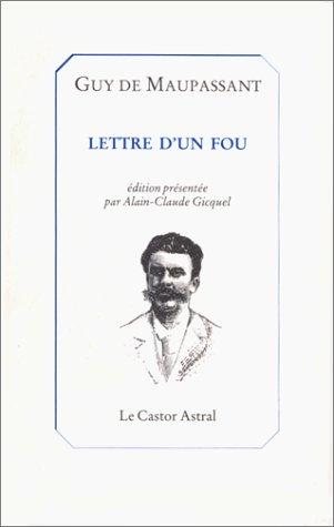 Couverture : Lettre d'un fou
