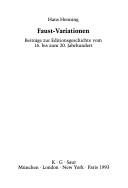 Couverture : Faust-Variationen