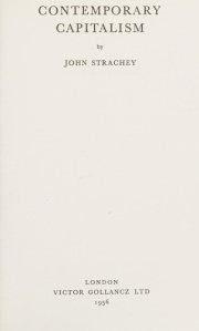 Couverture : Contemporary capitalism