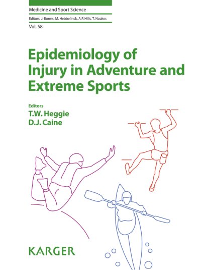 Couverture : Epidemiology of Injury in Adventure and Extreme Sports